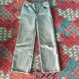 Abercrombie & Fitch 90’s Relaxed Jean High Rise, light wash.